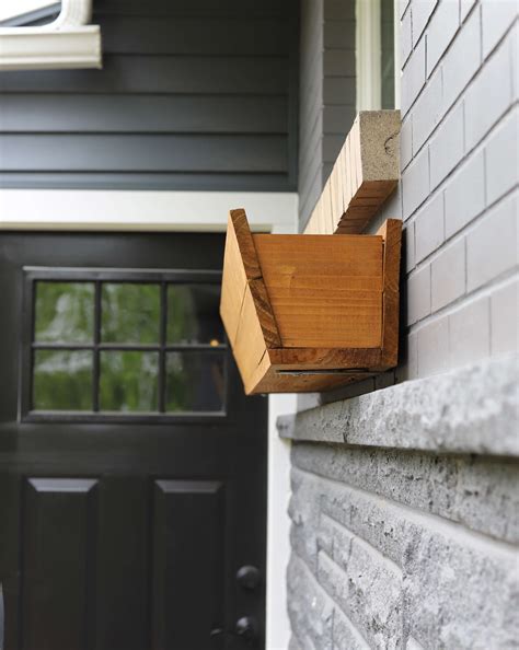 rustic metal window box|wooden window boxes with brackets.